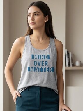 Champion Relaxed Gray Sleeveless Graphic Tank